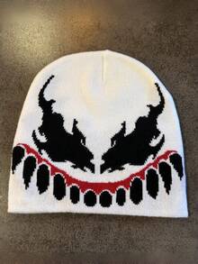 1pc These Men's Knit Beanies With -Inspired Graphic Patterns Come In Multiple Colors, Offering A And Warm Design, Making Them Ideal Superhero-Themed Winter Headwear - Multicolor - View 6