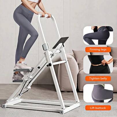 Vertical Climbing Machine (Elastic Resistance System) - Easy To Assemble, The Folding Exercise Machine Combines Aerobic And Strength Training, Providing Full-Body Exercise