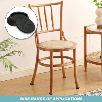 Caster Cups, Rubber Chair Leg Feet Caps Non Slip Furniture Coasters Pads Leg Floor Protectors For Floor Protecti...