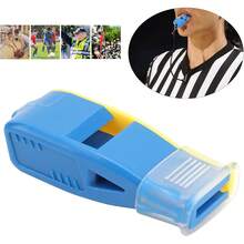 01 Silbato Deportivo, Silbato de Entrenador Profesional para Voleibol para Baloncesto para fútbol(10 * 6 * 4cm-Azul Amarillo) - 1 - Ver 7