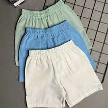 Kit Of 3 Linen Shorts For Boys (Mauricinho Style) - Children's And Teen Style - 彩色 - 查看 7