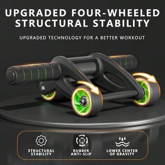 Abdominal Wheel For Men & Women, Students & Home Use, Fitness Abdominal Muscle Trainer, Exercise Equipment