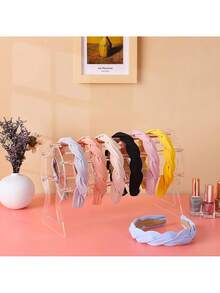 1pc Acrylic Headband Holder, Headband Display Rack, Transparent Jewelry Storage Rack, Gift For Girls, Perfect Headband Display And Storage Rack, Suitable For Girls And Girl - Multicolor - View 3