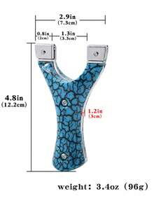 1pc Outdoor Shooting Slingshot With A Flat Rubber Band For Outdoor Shooting Practice And Competitions,Outdoor Hunting And Fish Shooting Slingshots - Multicolor - View 2