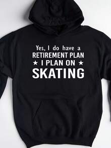 Skating Hoodie, Skater Gift, Skating Pullover, Funny Skating Lover Sweatshirt, Gift For Skater, Skating Sweater,Autumn/Winter Hoodie Autumn Set - 款式27 - 查看 1