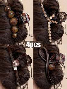 4 miếng hình cầu màu nâu