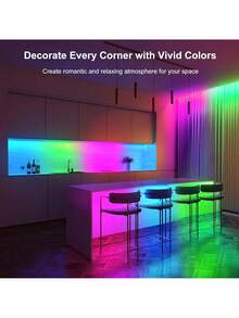 5050RGB Smart LED Strip Light, Available In Length From 1m To 20m, Designed For TV Backlight, USB Powered. With 3-Key Control To Change Color And Adjust Brightness. Ideal For Bedroom, Home, Party Decoration, Creating Halloween And Christmas Atmosphere, Also A Great Gift Choice For Holidays - Multi-color light - View 10