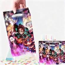 Hasbro Anime Demon Themed Birthday Party Disposable Tableware Plates Tablecloth Cups Napkins Baby Shower Kids Party Supplies - Multicolor - View 3