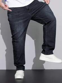 Men's Casual Black Jeans, Suitable For Office, Outdoor Camping, And Daily Wear. Wrinkle-Resistant, Stain-Resistant, Lightweight, And Portable. A Must-Have Gift For Holidays - 黑色 - 查看 10