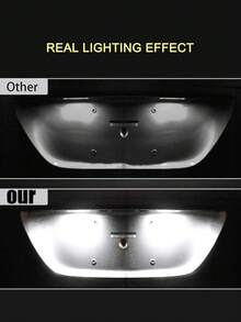 GLANBERT 2pcs Car-Specific License Plate Lights, Suitable For Suitable For BWM Audi Peugeot Renault LED Rear License Plate Light - Multicolor - View 9