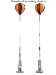 1个可调节拳击速度球，弹跳力可调，快速旋转旋钮，双高度设计——家用拳击训练系统！带弹簧，强力吸盘底座，无需电池——非常适合拳击和健身训练、家庭锻炼、拳击训练器材。可调节高度沙袋。弹簧机构，拳击器材，款式随机发货。