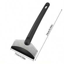 1pc Black Ice Scraper, Scratch-Free Windshield Snow Brush, Deicing Tool, Car Winter Accessory Suitable For Cars, Trucks, SUVs