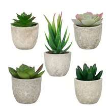1 Set(5pcs Or 3pcs Or 2pcs)Artificial Succulent Plants Potted,Simulation Plants With Small Artificial Plants, Includes Flower Pots For Interior Home Decor, Office, Bathroom And Bedroom, Comes With Plastic Eucalyptus And Micro Wheat Grass Plants, Perfect For Indoor Desk Artificial Plant Decoration
