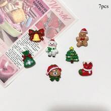 Creative Santa Claus Refrigerator Magnets, Snowman, Reindeer Refrigerator Stickers, Creative Stickers Photo Wall Black And White Version Home Kitchen Decoration Stickers, Cute Decoration Stickers, Kitchen Office Whiteboard Storage Cabinet Decoration, Kitchen Decoration, Home Decoration, Valentine's Day Gifts, Gifts For Friends And Family - Multicolor - View 12