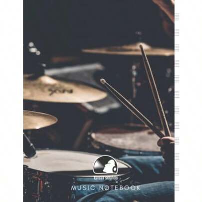 Music Notebook Great Sounds Collection Number 19. Blank Sheet Composition Manuscript Staff Paper. Lined Composition Manuscript With Tablature Sheet... Size 8 5 X11 Perfect Companion For Musicians