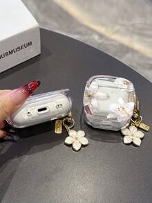 Ốp tai nghe Bluetooth TPU họa tiết hoa hồng, kiểu dáng sang trọng, tương thích với , ốp tai nghe TPU 3 ngăn dạng lò xo. - Nhiều màu - Xem 9