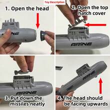 1 Submarine Launcher + 2 Cruisers + 6 Large Airplanes - Multicolor - View 9