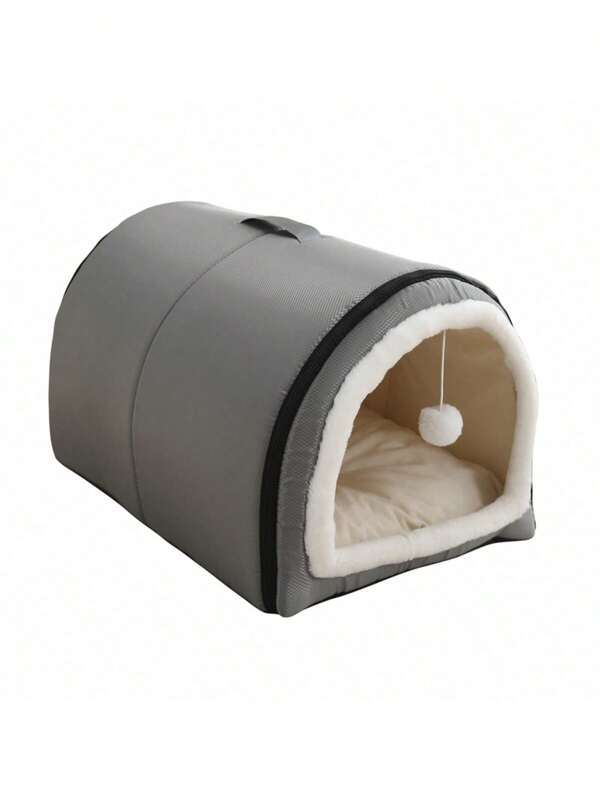 PETSIN 1pc Indoor Home Use Warm Cat Nest Suitable For Small To Medium Pets, Soft & Comfortable Detachable Pet Bed For Autumn & Winter