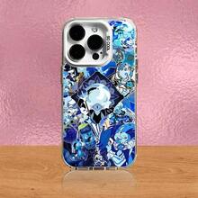 Y2K Style Anime Collage Phone Case, Black White Blue Manga Character Art Slim Shockproof Case Compatible With IPhone 17 Pro Max/17 Pro/17 Air/17/16 Pro Max/16 Pro/16 Plus/16/15 Pro Max/15 Pro/15 Plus/15/14/13/12 And Other Models. - Z6 - Xem 5