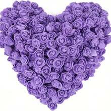 100/200Pcs Mini PE Foam Rose Heads, 3.5cm - Perfect For DIY Crafts, Wedding Decorations And Gifts, Home Decorations And Holiday Celebrations (Christmas, Valentine's Day) - Multicolor - View 7