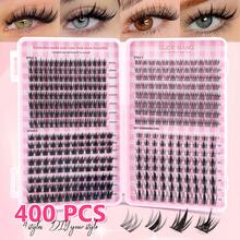 400pcs C-Curl Fluffy 3D Mink Eyelashes, High Quality, Low Price, New DIY False Eyelashes, Soft And Voluminous, Suitable For Makeup, Eyelash Extension, Short Lashes, DIY Lashes, Light Color Lashes, DIY Eyelash Extension At Home - Nhiều màu - Xem 7