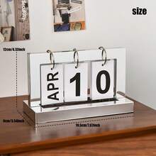 Nordic Minimalist And Creative Page Turning Calendar, Desk Calendar Decoration, Home Living Room Dining Table, Coffee Table, Office Desk Decoration Best Gifts Birthday Graduation