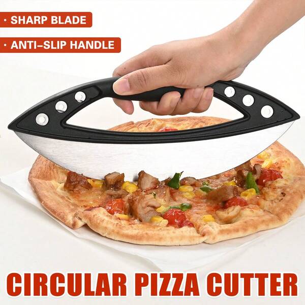 Aimall Stainless Steel Pizza Cutter Sharp Blade With Cover Baking Tools AU