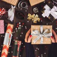 1pc Festival Christmas Gift Wrapping Paper Cutter - Easy To Use, Roll Cutter, Durable And Portable Roll Paper Cutter, Perfect For Holiday Wrapping, Gift Wrapping Supplies, Suitable For Office, DIY, Etc. (Paper Cutter) - Multicolor - View 5