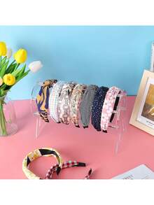 1pc Acrylic Headband Holder, Headband Display Rack, Transparent Jewelry Storage Rack, Gift For Girls, Perfect Headband Display And Storage Rack, Suitable For Girls And Girl - Multicolor - View 7
