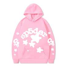 SPSDER Letter Hoodie Couple Spider Web Sweatshirt Top Sweatshirt - 30 - Xem 12