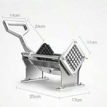 Stainless Steel Potato Cutter Commercial-Grade French Fry And Fruit/Vegetable Slicer With 3 Blades