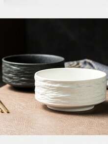 Creative Personalized Stone Texture Soup Bowl And Noodle Bowl. Dessert Bowl, Salad Bowl, Japanese Style Bowl, Household Ramen Bowl - Multicolor - View 7