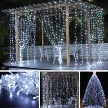 3 Meters X 3 Meters 300 LED Window Curtain String Lights, USB Powered 8 Modes Remote Control Fairy Lights For Wedding Party Home Garden Bedroom Outdoor Indoor Wall Window Decor, Halloween, Christmas, Warm White/White/Multicolor/Pink/Purple/Blue/Warm Multicolor/17 Colors