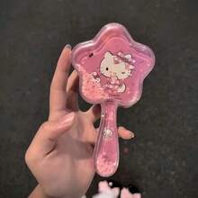 Sanrio 1PC Kt Flowing Sand Star Air Cushion Comb - Hair Comb, Air Cushion Comb, Massage Comb, Small Comb, Suitable For Daily Use, Party Small Gift, Wedding Game Reward, Valentine's Day Gift For Girlfriend, Compact And Portable, Exquisite - Multicolor - View 7