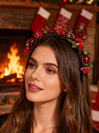 1pc Christmas Party Atmosphere Bell Decor Headband