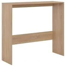Bar Table With 2 Table Tops Oak 130x40x120 Cm - Brown - View 7