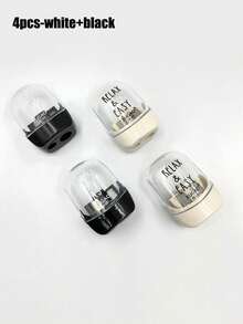 2 pezzi Mini temperamatite, temperamatite per matite per sopracciglia, temperamatite trasparente minimalista, temperamatite per studenti, temperamatite manuale, trucco, economico, decorazione camera, vanità, viaggio, camera da letto, accessori per il trucco, economico, riempimento calze, trucco, strumenti per il trucco, roba economica, regali, regali per donne, regali di Natale