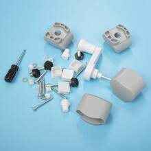 Manual Crank Height-Adjustable Table: Suitable As Study Desk, Computer Desk & Home Office Desk - White - View 9