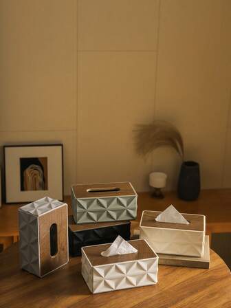 Luxury Wooden Cover Tissue Box, Multi-Functional Paper Towel Holder, Minimalist Design For Living Room, Dining Table, Coffee Table