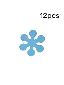 6/12/20Pcs Flower Shaped Bathtub Non-Slip Stickers – Adhesive Anti-Slip Decals For Shower, Bathroom Floor, And Stairs, Easy To Apply And Line-Dry Home Bathroom Decor Fall Decor Back To School