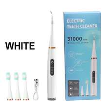 1pc Electric Portable Oral Care Cleaner With Replaceable Brush Heads, Teeth Cleaner, 3 Brush Heads, 1 Dental Cleaning Head And USB Cable, Great Gift For Thanksgiving, Christmas, Valentine's Day, Father's Day - Multicolor - View 11
