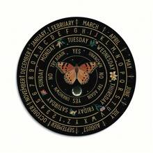 4件套复古哥特式神秘装饰套装 - 桌面祭坛、通灵板、女巫家居装饰 - 包含星座、花卉、月相图案 - 农舍风格，可用于神秘占卜 - 无需用电 - 神秘爱好者的理想礼物，哥特式饰品，神秘主题设计，木制工艺品 - 4件 - 查看 5