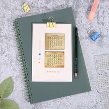 1件透明日历计划印章套装，混合周/月/年硅胶印章，适用于卡片制作、装饰和DIY剪贴簿