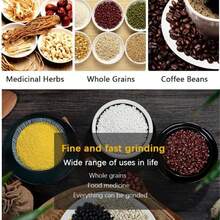 RAF 300毫升迷你电动研磨机，家用超细食物研磨机，咖啡研磨机，香料胡椒研磨机，谷物研磨机，四刀片设计，仅适用于干燥柔软的食材（请勿接触水）。情人节和圣诞节礼品折扣。