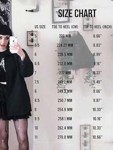 Giày bốt cổ cao buộc dây chiến đấu cho nữ, giày bốt cao gót thời trang, giày bốt đen - màu đen - Xem 4