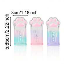 1/3/5pcs Cat Paw Shaped Pencil Sharpener, Cute Creative Pencil Sharpener, Gradient Color (Pink/Purple/Blue), Learning & Office Stationery, Manual Pencil Sharpener, Small & Portable, Suitable For School, Office, Art Supplies, Student & Artist, Creative Gift For Girls, Christmas Gift For Boys