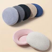 2-Pack Ear Muffs Solid Color Edgeless Ear Covers Soft Fleece Warm Ear Muffs Unisex Winter Outdoor Style - Black - View 1