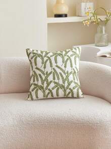 1件树叶刺绣装饰枕套，家居装饰，适用于客厅、卧室、派对、汽车等各种环境，春夏款 - 彩色 - 查看 15