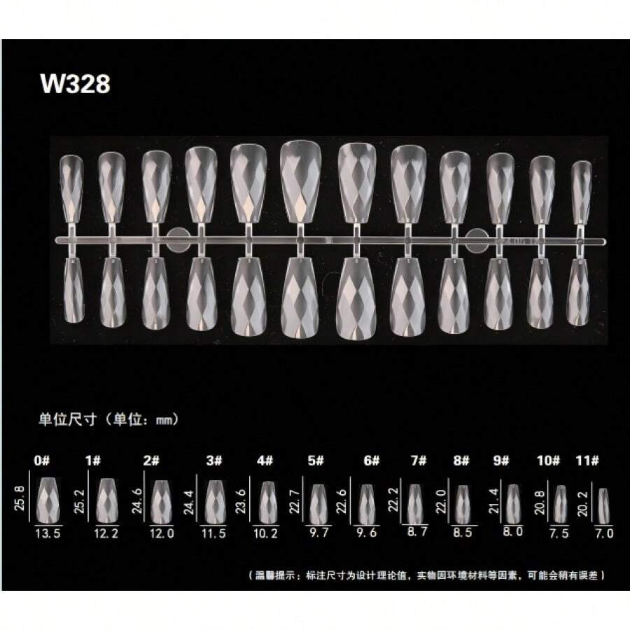 Placa de uñas w328 120PCS
 Etiqueta del Cliente - Negro - Ver 1