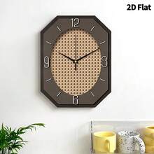 1 pieza Reloj de pared moderno minimalista y de diseño de moda, de movimiento de cuarzo súper silencioso, sin tic-tac, adecuado para la decoración de la sala de estar, la sala de música, el dormitorio, la cocina, la cafetería, regalo perfecto y decoración festiva